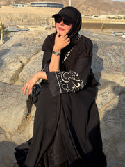 Calligraphy Abaya - Black