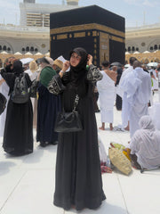 Calligraphy Abaya - Black