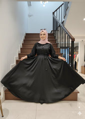Black Silk Abaya online