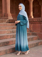 Shaded Abaya - Blue