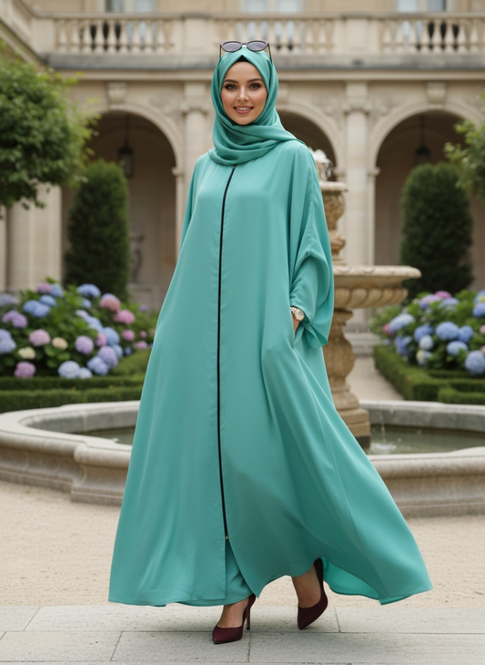Full Zipper Abaya