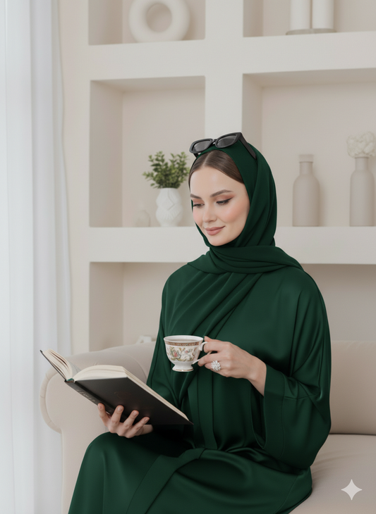 Abaya Designs Simple - Dark Green