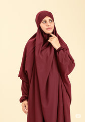 Namaz Chadar With Sleeves - Maroon