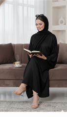 Front Open Abaya With Pockets