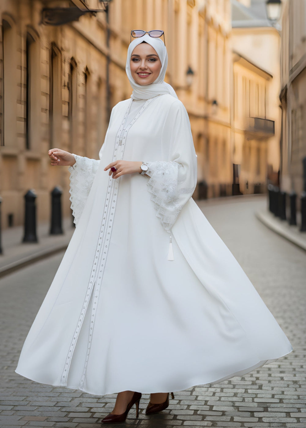Luxury Abaya - White