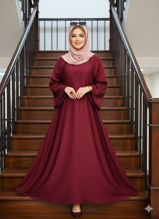 Premium Stone Work Abaya Nida