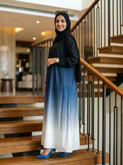Double Shaded Abaya - Blue