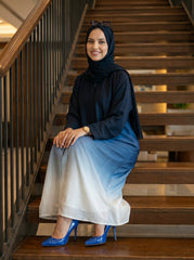 Double Shaded Abaya - Blue