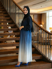 Double Shaded Abaya - Blue