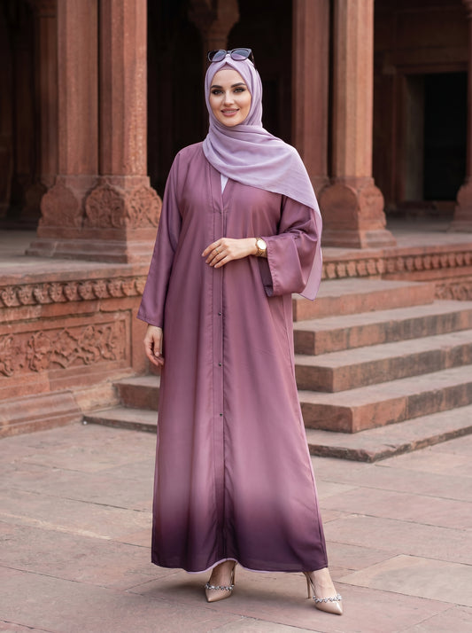 Double Shaded Abaya - Violet