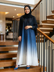 Double Shaded Abaya - Blue