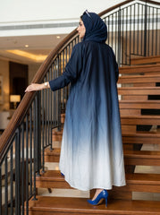 Double Shaded Abaya - Blue