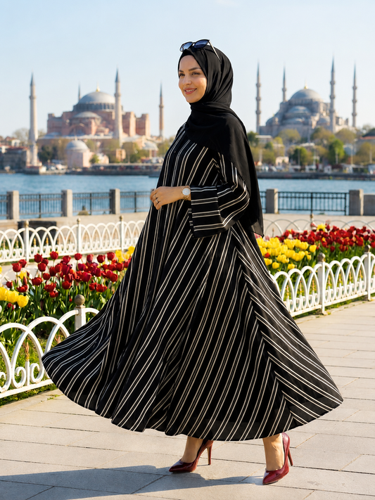 Printed Abaya