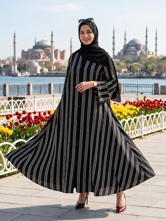 Printed Abaya