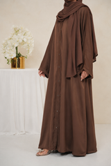 Abaya Designs Simple - Walnut Brown