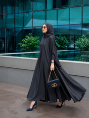 New Abaya Design - Dark Grey