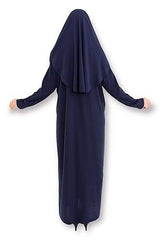 One piece Abaya with Attached Hijab