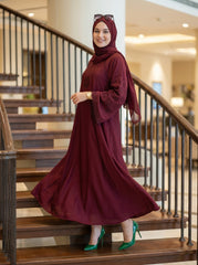 Premium Stone Work Nida Abaya