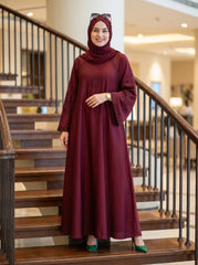 Premium Stone Work Nida Abaya