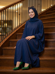 Baggy Abaya - Navy Blue