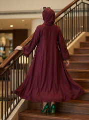 Premium Stone Work Nida Abaya