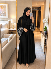 Calligraphy Abaya - Black