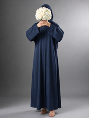 Abaya Designs - Front open - Navy Blue