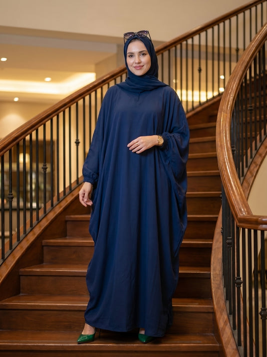 Baggy Abaya - Navy Blue