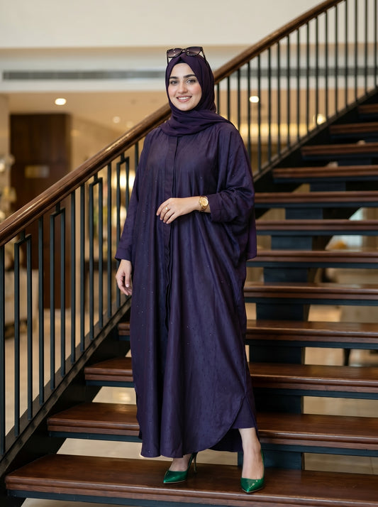 Butterfly Abaya - Purple