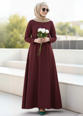 Flared Full Zipper Abaya