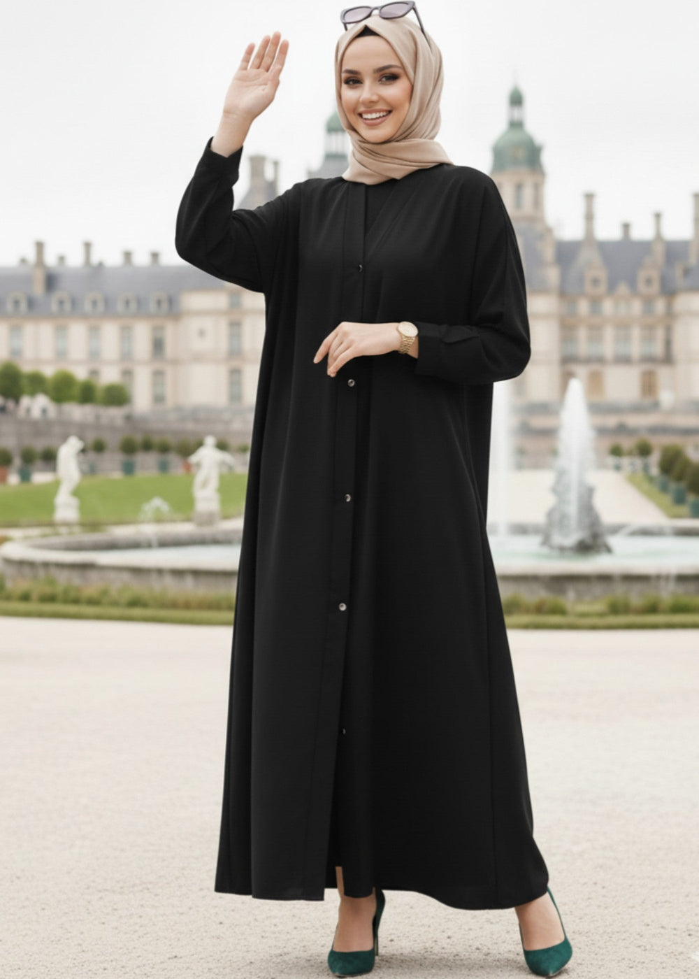 Front Open Abaya 