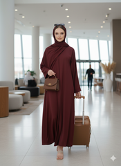 Front Open Abaya With Pockets