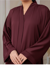 Front Open Abaya With Pockets