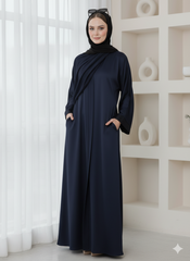 Front Open Abaya With Pockets