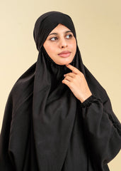 Namaz Chadar With Sleeves black