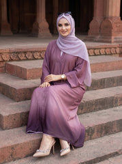 Double Shaded Abaya - Violet