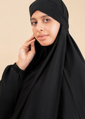 black Namaz Chadar With Sleeves 