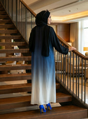 Double Shaded Abaya - Blue