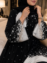 Printed Abaya - Black