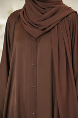 Abaya Designs Simple - Walnut Brown