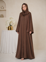 Abaya Designs Simple - Walnut Brown