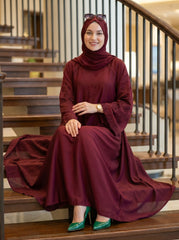 Premium Stone Work Nida Abaya