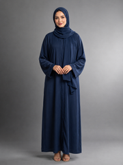 Abaya Designs - Front open - Navy Blue