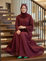 Premium Stone Work Nida Abaya