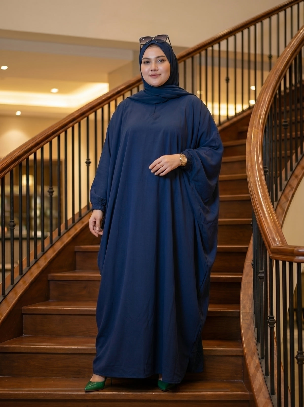 Baggy Abaya - Navy Blue