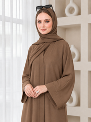 Abaya Designs - Front open - Mocha Brown